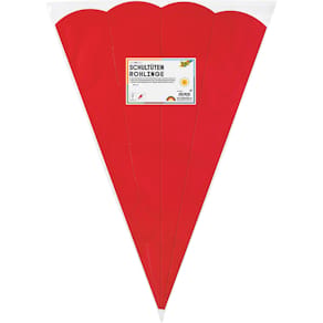 Schultüten-Rohling Folia, 68 cm, 5 Stück, rot