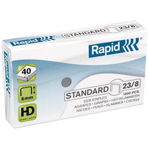 Häftklammer RAPID Standard 23/8 1000/fp