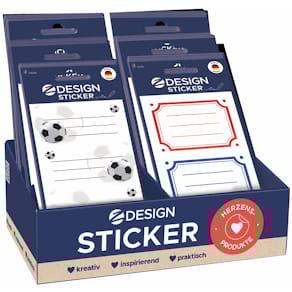 Etiketten Avery Zweckform, Sortiment Sticker Schule, bunt, 60 Bö.