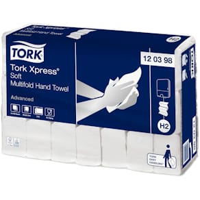 Papir håndklæde Tork Xpress® Advanced Multifold H2 3780 ark