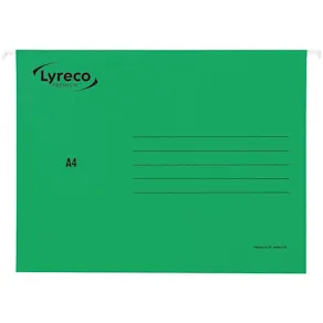 Hängmapp LYRECO A4 grön 25/fp