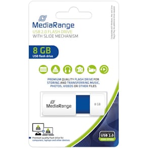 USB-Stick MediaRange MR971, 8 GB, blau