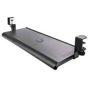 StarTech.com Under-Desk Keyboard Tray, Clamp-on Keyboard Holder,