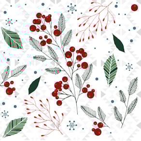 Zelltuchserviette Paper+Design, Weihnachten, 25x25 cm