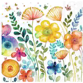 Serviette AMBIENTE Vibrant Spring, 25x25 cm, 20 Stück