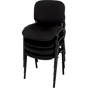 Konferensstol Barcelona Svart, 4-pack