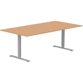 Skrivbord Ergofunk T 1400x800 Bok/Silver