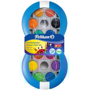 Deckfarbkasten Pelikan Space+, blau, 12 Farben