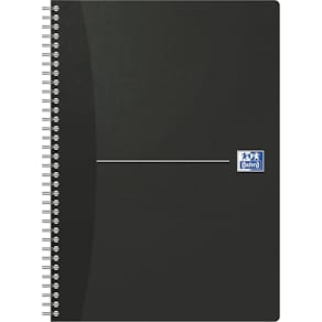 Spiraalschrift A4 180 pagina’s Optik Paper gelijnd, zwart