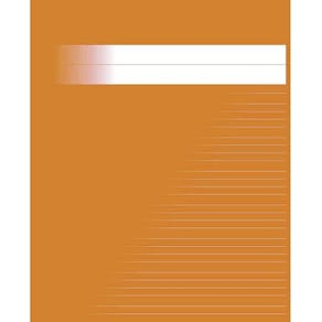 Skrivh.17x21cm linj. 5+5+5+7mm orange