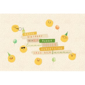 Postkarte SKORPION Green Line, Geburtstag