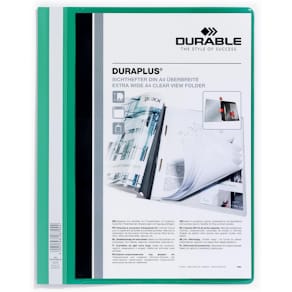 Snelhechtmap Durable Duraplus, groen, personaliseerbaar