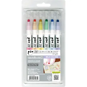ZIG Clean Color Sinle DOT mild color 6/etui