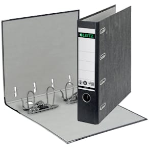 Doppelordner Leitz Standard, Pappe, schwarz