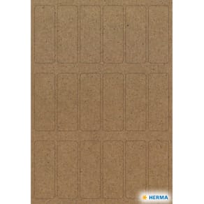 Haushaltsetiketten HERMA Silphie, 12 x 34 mm, braun