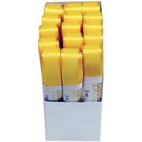 Taftband Goldina Basic, 15 mm x 3 m, gelb