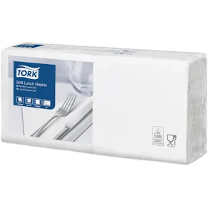 Servett TORK Lunch 3-lags vit 150/fp