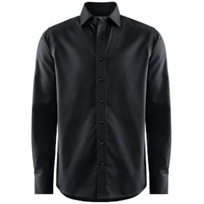 Skjorta BERKELEY Plainton reg svart 5XL
