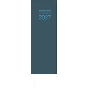 Pultkalender Zettler, 10,5 x 29,5 cm, 2 Tage/1 Seite, anthrazit