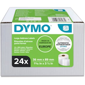 Etikett DYMO LW 36x89mm 24rl/fp