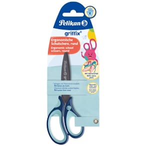 Schulschere Pelikan Griffix, blau, rechts, 14 cm