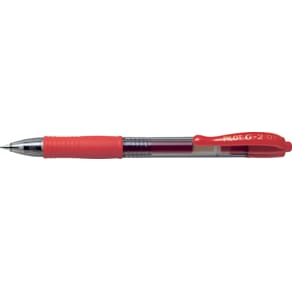Gelkulpenna PILOT G-2 Medium Röd, 0.7mm, 12st