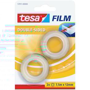Doppelklebeband tesa doppelseitig, 2 Stück, 7,5 m x 12 mm