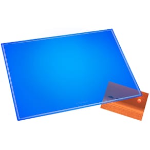 Schreibunterlage Läufer Durella Transluzent, neonblau