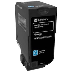 Lasertoner Lexmark Corporate, HY, cyan