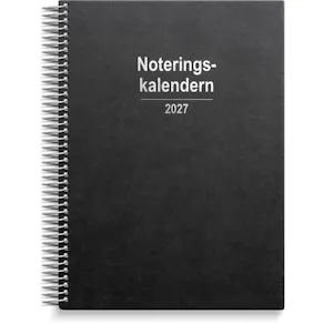 Noteringskalendern 2027 svart