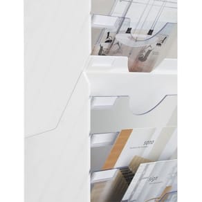 Broschyrställ CEP Expo Vit/Transparent, A4L, 6 fack