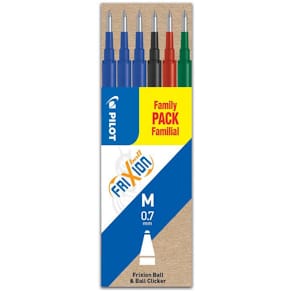 Refill PILOT Frixion 0,7mm 4 färger 6/fp