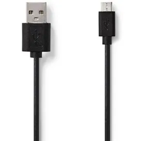 Kabel NEDIS USB-A ha - USB Micro B 1m sv