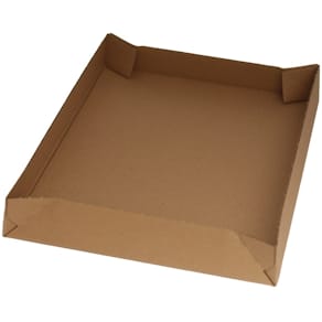 Låg i bølgepap B-flute 396x293x50 mm, FSC, 20 stk