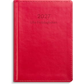 Burde Lilla Fickdagboken 2027 konstläder röd