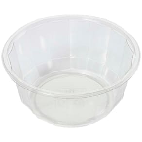 Plastbakke Plus Pack rund Ø188 mm H85 mm A-PET, klar, 300 stk
