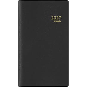 Agenda Brepols Interplan Genova, zwart, 2026