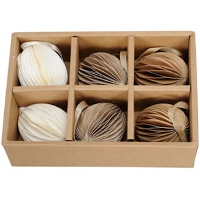 Osterdeko-Ei Noname Wabe, 6 Stück, sortiert