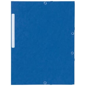 Gummibandsmapp LYRECO kart A4 blå 10/fp