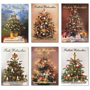 Postkarte D.T. Weihnachten, sortiert