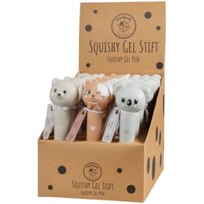 Gelschreiber LULUBUG Squishy, sortiert, 18 Stück, 3 Motive