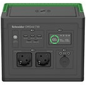 Schneider OffGrid 730 - Bärbar kraftstation - LCD, litiumjon, 2