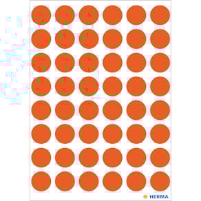 Herma etiket manuel ø13 rød (240)