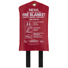 Brandfilt NEXA silikon 120x120cm röd