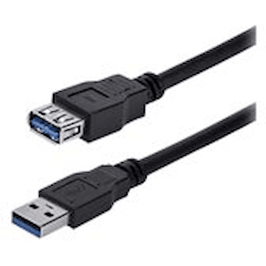 StarTech.com 1m Black SuperSpeed USB 3.0 Extension Cable A to A