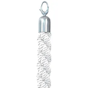 Avspärrningsrep SECURIT vit/krom, 150cm