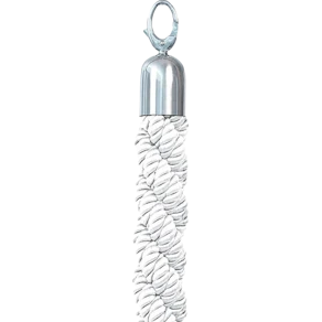 Avspärrningsrep SECURIT vit/krom, 150cm
