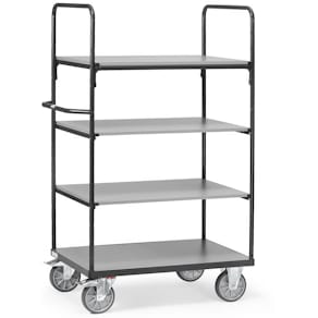 Transportwagen FETRA Baukasten-System, 1000x600mm, 4 Etagen