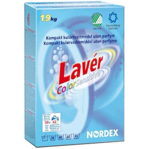 Tvättmedel LAVÉR Color Sensitive 1,9kg