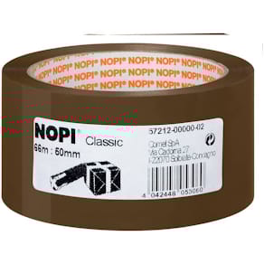 Packband Nopi Pack Classic, 50 mm x 66 m, braun